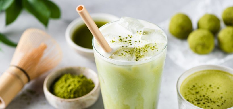 header pour l'article "matcha effet de mode ou réels bienfaits ?" - verre de matcha